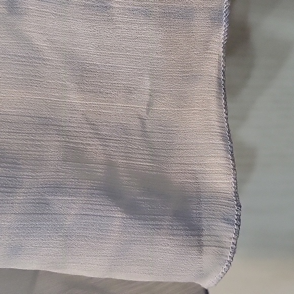 BLUE Beaded Abercrombie & Fitch Sheer Top Size Small - Picture 5 of 6